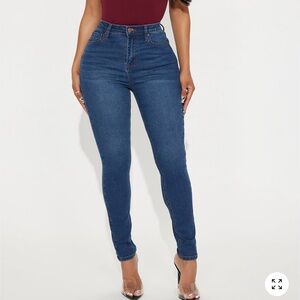 Fashion Nova High Rise Blue Jeans